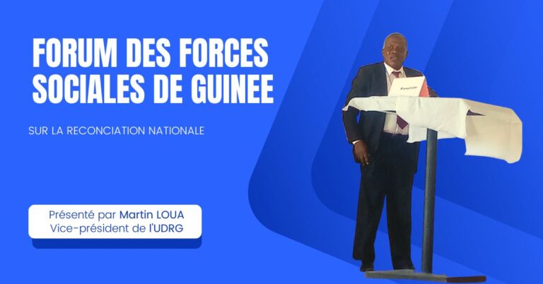 FORUM DES FORCES SOCIALES DE GUINEE SUR LA RECONCIATION NATIONALE